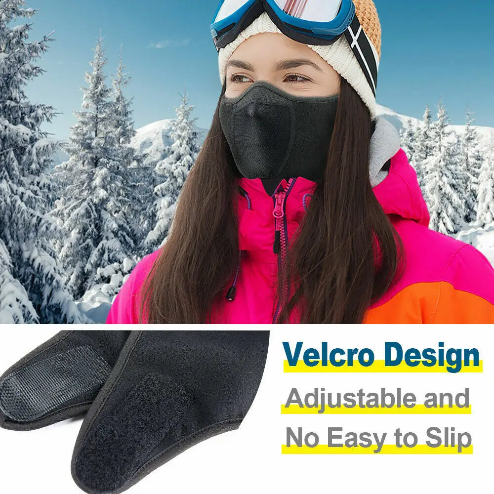 Cycling Half Face Mask Windproof Thermal Balaclava Ski Mask for Outdoor Sports